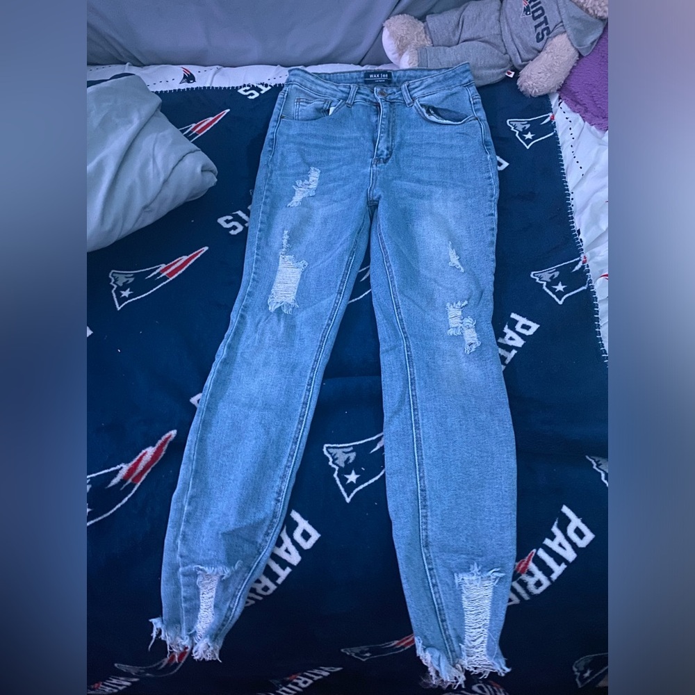 skinny jeans, wax jean los angeles brand, worn a few times but in good condition